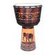 KG Djembe DJZC 50-B2 Elephant Dark Red Burn Texture - bęben Djembe