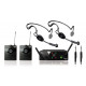 AKG WMS 40 PRO Mini DUAL Sport Set - bezprzewodowy zestaw z 2 mikrofonami nagłownymi