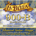 La Bella 900 B Black Nylon - struny do gitary klasycznej polerowane (szlify)
