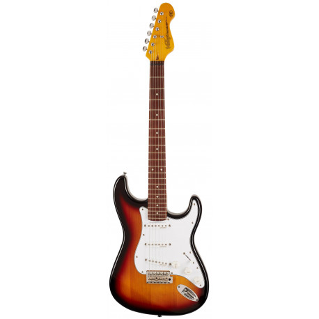 VINTAGE V6SSB Gitara elektryczna w typie stratocaster, kolor Sunburst