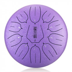 Lotus tongue drum 10" 11 ton Hluru-Huashu THL11-10-Lavender