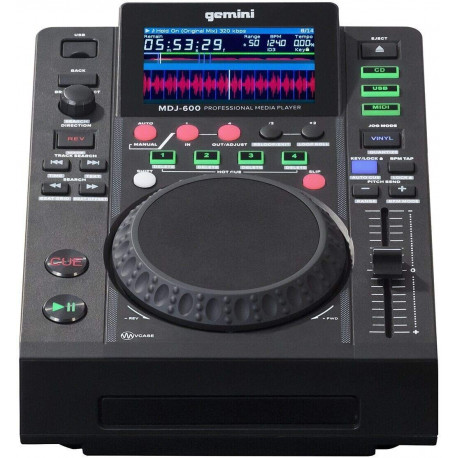 GEMINI-MDJ-600 Profesjonalny odtwarzacz CD i USB MP3 dla DJ