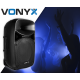 Vonyx VPS152A 1000W + statywy + mikrofon - aktywny zestaw nagłośnieniowy