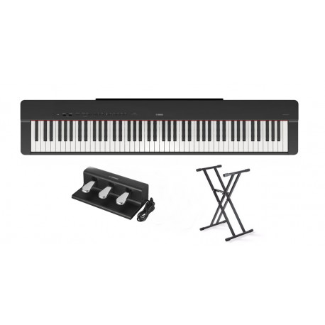 Yamaha P-225 B - pianino cyfrowe + zestaw pedałów Yamaha FC-35