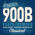 LaBella 900 B Black Nylon - struny do gitary klasycznej polerowane (szlify)