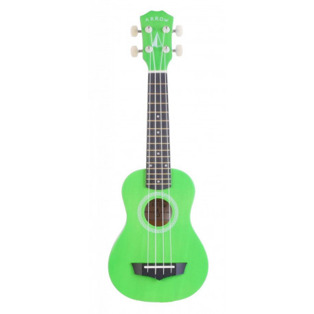 Arrow PB-10 Green - ukulele sopranowe z pokrowcem