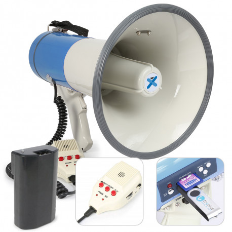 Vonyx 60W MEG065 - Megafon / MP3 / Syrena -Akumulator Litowy 1500mAh