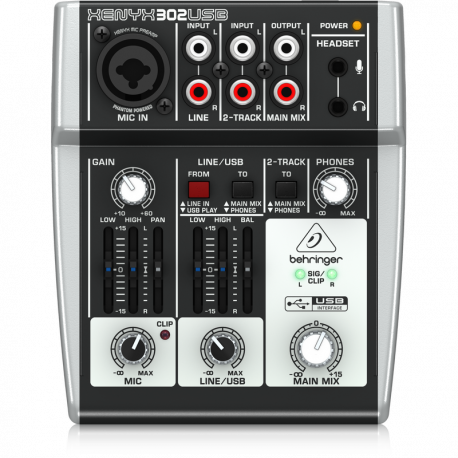 Behringer XENYX 302USB - mikser dźwięku