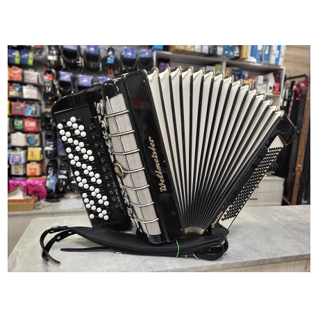 WELTMEISTER Grandina 120 bas - Akordeon guzikowy, używany, gryf B, 49cm.