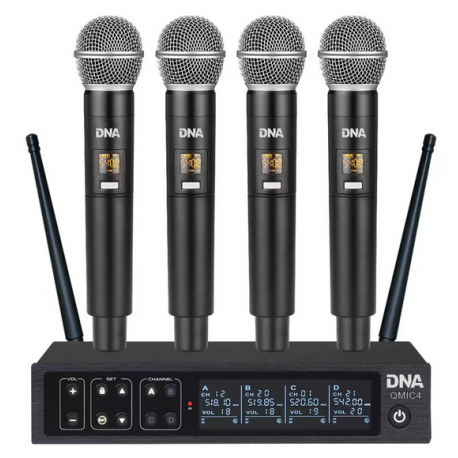 DNA QMIC4 - zestaw mikrofonów bezprzewodowych (4szt)