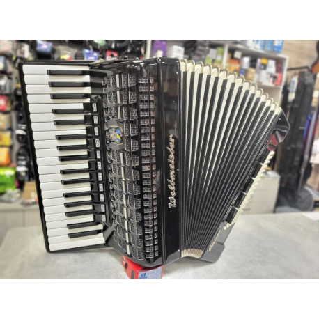 Weltmeister Firotti 96 bas - akordeon (nie)używany, czarny, z futerałem