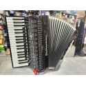 Weltmeister METEOR 96 bas - akordeon w idealnym stanie, czarny, z futerałem