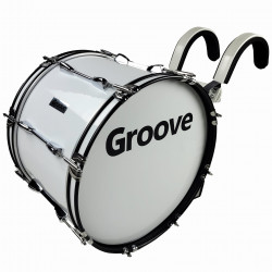 GROOVE MBD-2012 - basowy bęben marszowy z nosidłem i pałkami
