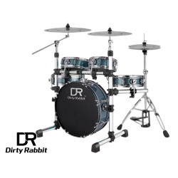 Dirty Rabbit TDB-200-Blue - Przenośny zestaw perkusyjny TDB200 perkusja