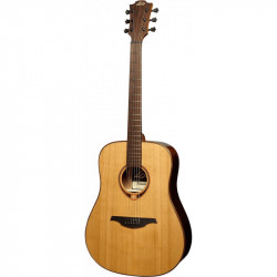 Lag TL118D - gitara akustyczna lity top cedr czerwony - Gitara leworęczna