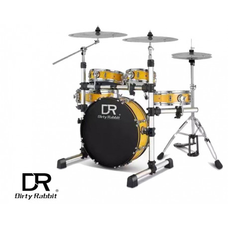 Dirty Rabbit TDB-200-Blue - Przenośny zestaw perkusyjny TDB200 perkusja