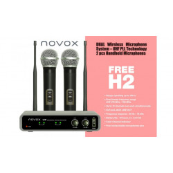 NOVOX FREE H2 Zestaw 2 mikrofonów doręcznych