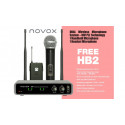 NOVOX FREE HB2 Podwójny zestaw bezprzewodowy ( 1x mikrofon do ręki, 1x nagłowny )