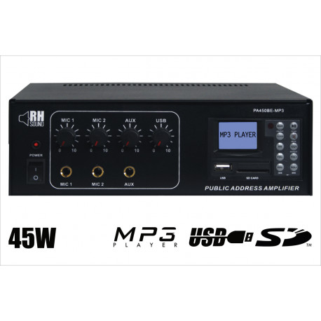 RH Sound PA450BE/MP3 - Wzmacniacz 100V