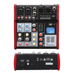 Novox M4 MKII - mikser analogowy + MP3/Bluetooth