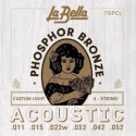 LaBella 7GPCL Struny do gitary akustycznej 11-52 Phosphor Bronze