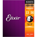 Elixir 16102 NanoWeb Phosphor Bronze Medium 13-56 struny akustyczne