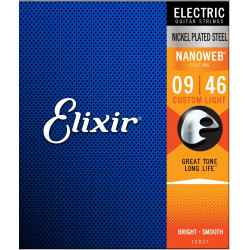 Elixir 12027 NanoWeb Custom Light 9-46 struny elektryczne