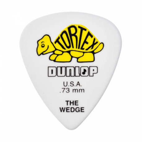 Dunlop 424R Tortex Wedge kostka gitarowa 0.73mm zółta