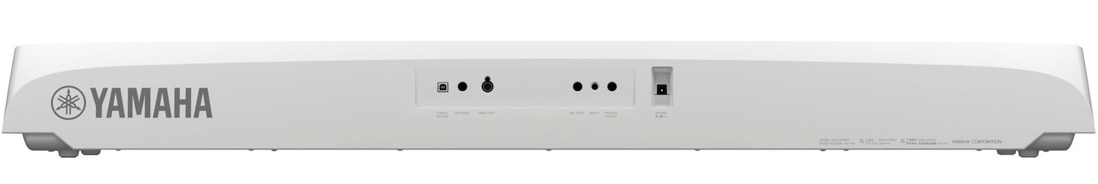 YAMAHA DGX670 WH - pianino cyfrowe z funkcją keyboardu ( bez statywu )
