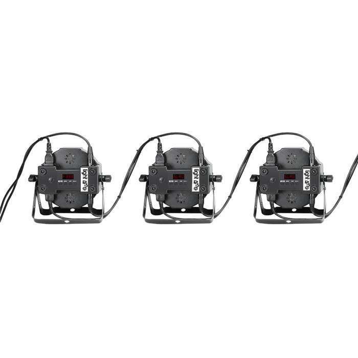 LED PAR TRI FLAT RGB 7x 3Watt