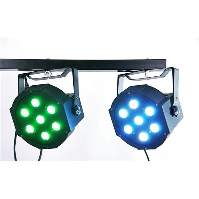LED PAR TRI FLAT RGB 7x 3Watt