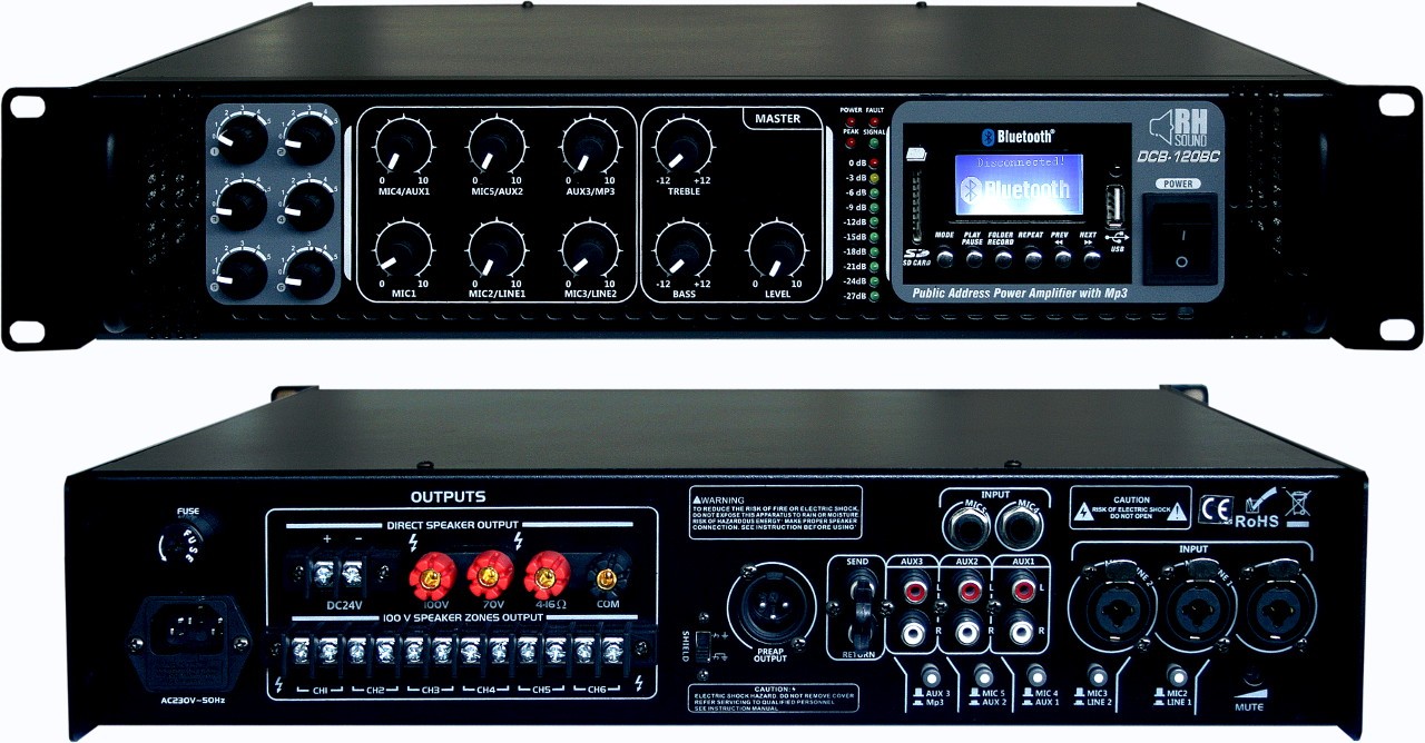 Wzmacniacz 100V DCB-120BC+BT