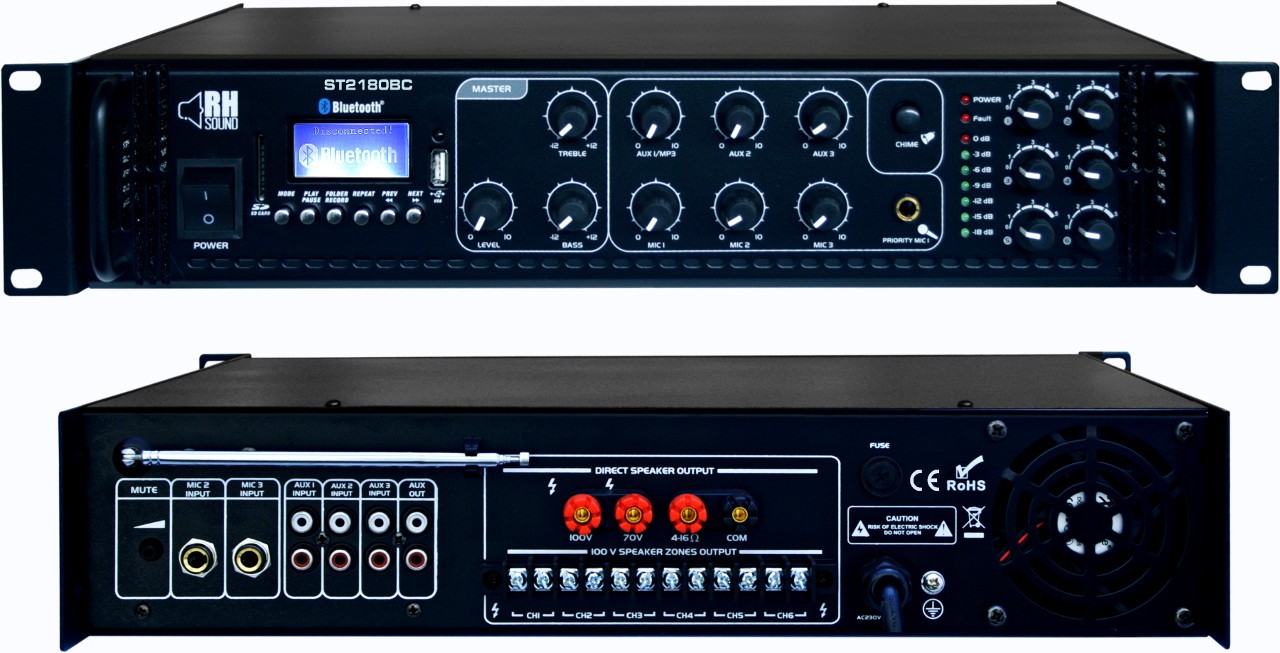Wzmacniacz 100V ST-2180BC+FM+BT
