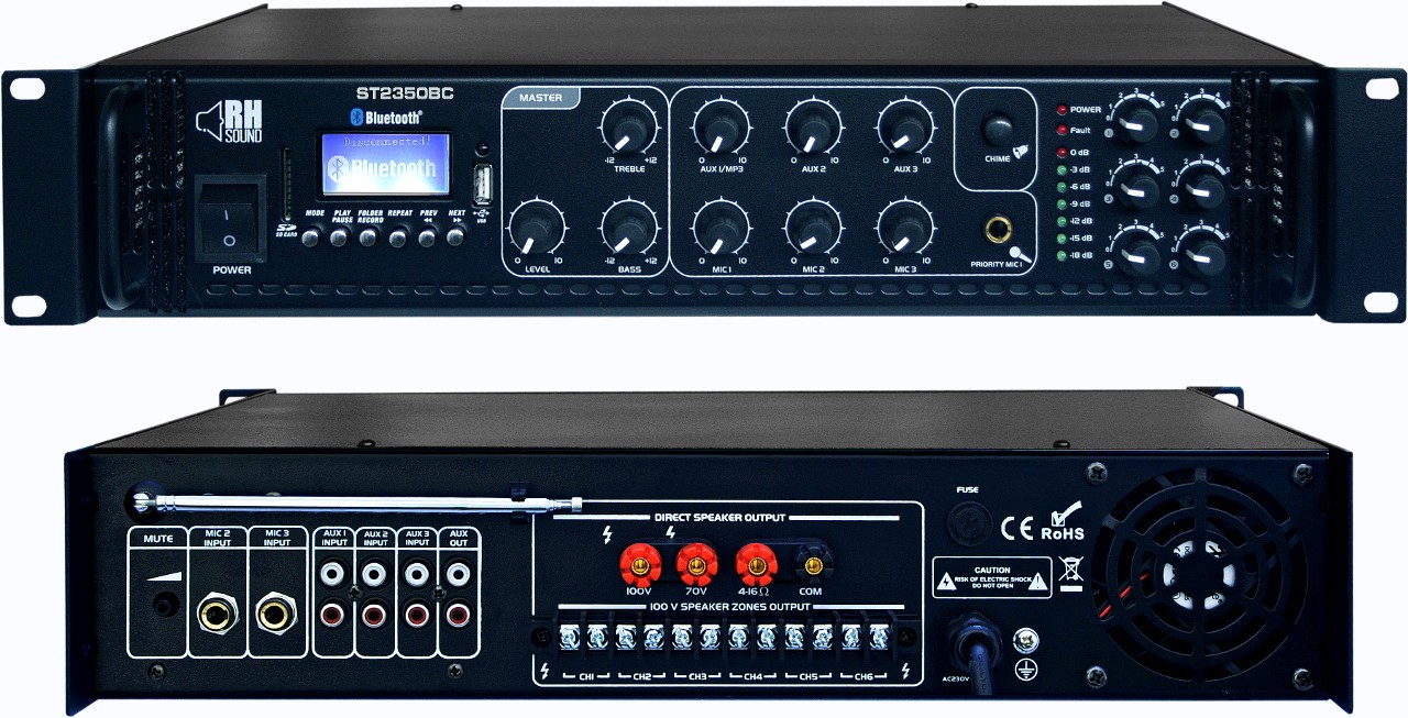 Wzmacniacz 100V ST-2350BC+FM+BT