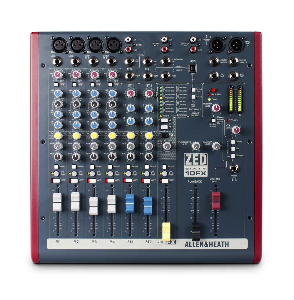 Allen&Heath ZED60 10FX mikser dźwięku z efektem