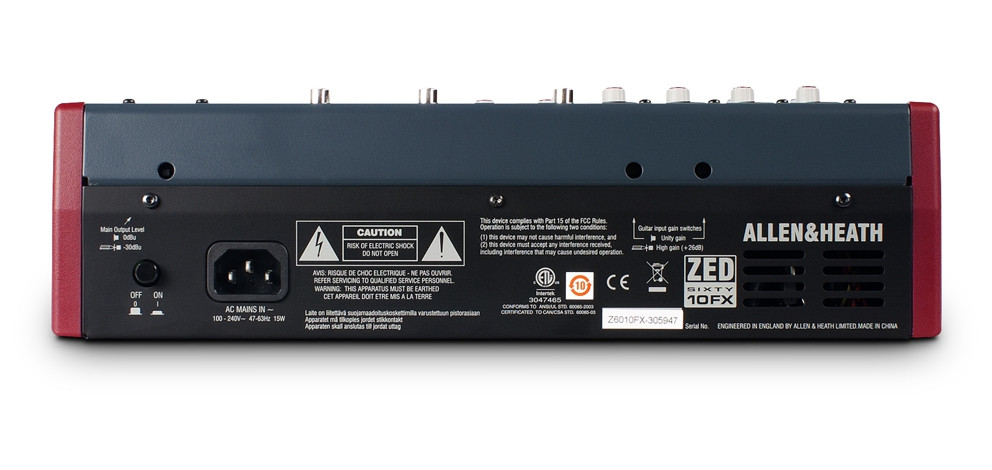 Allen&Heath ZED60 10FX mikser dźwięku z efektem