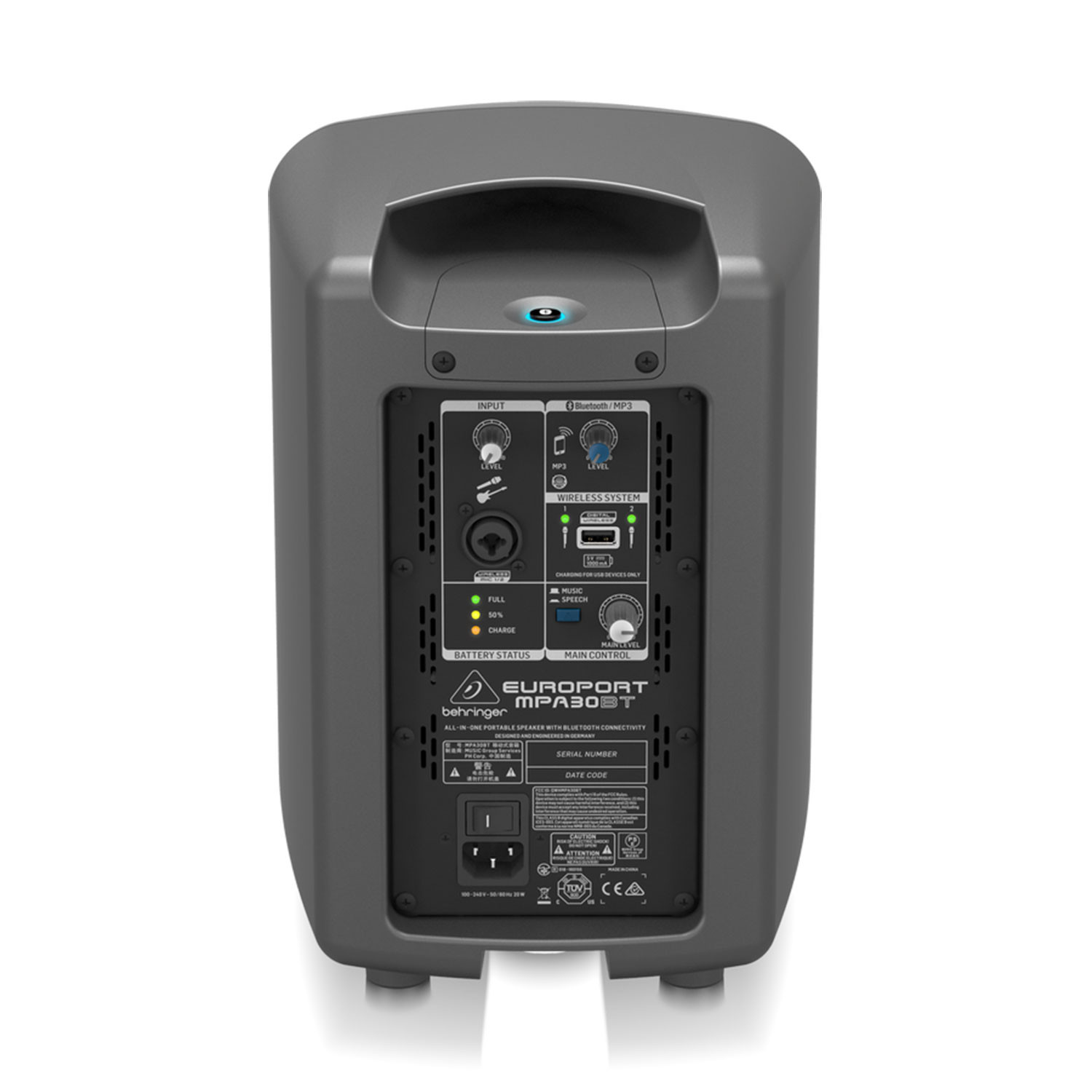 Behringer MPA30BT - Kolumna aktywna z modułem Bluetooth i akumulatorem