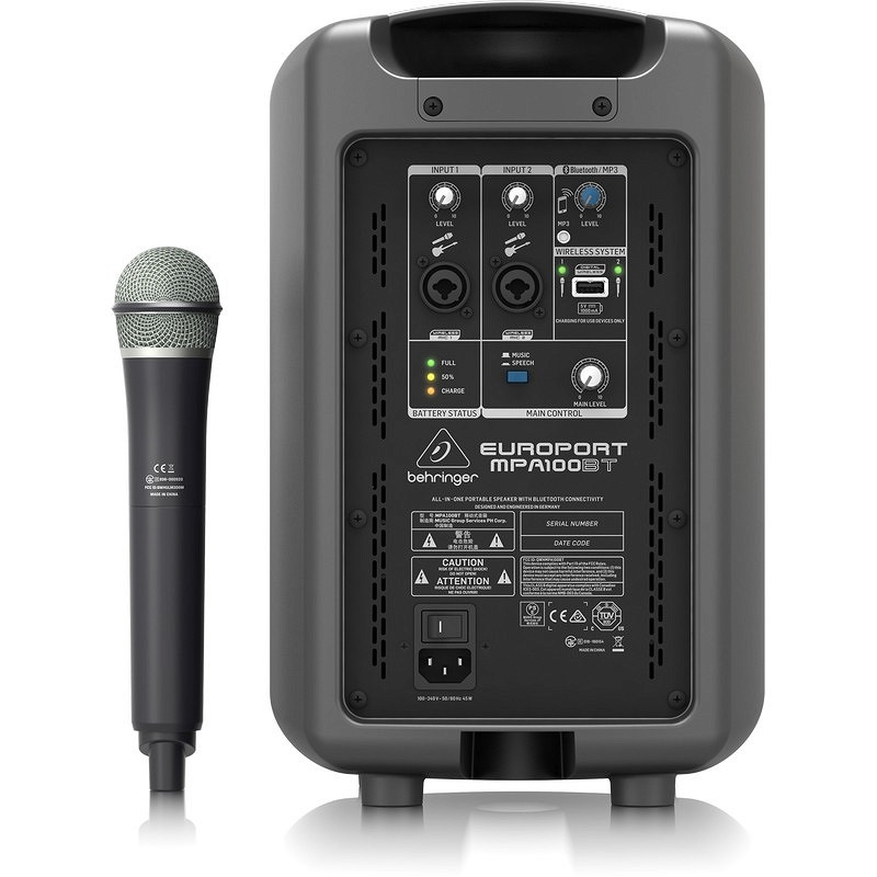Behringer MPA100BT kolumna aktywna 100W z Bluetooth i akumulatorem