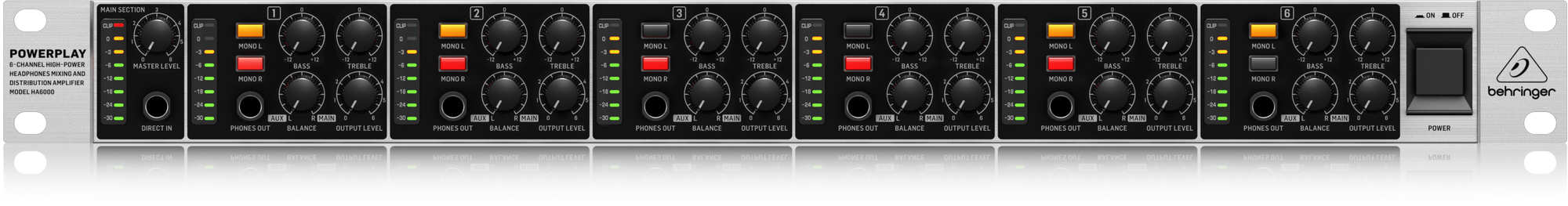 Behringer HA6000 Powerplay wzmacniacz słuchawkowy