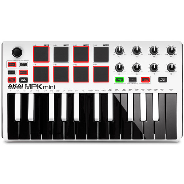 AKAI MPK MINI 2 WHITE – klawiatura sterująca kontroler