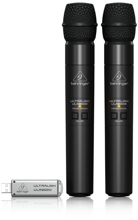 Behringer B115MP3 + ULM202USB Kolumna aktywna z 2 mikrofonami bezprzewodowymi