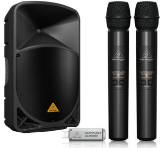 Behringer B112W + ULM202USB Kolumna aktywna z 2 mikrofonami bezprzewodowymi