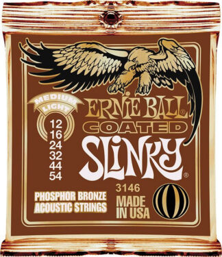 Ernie Ball 3146 Coated Slinky - struny do gitary akustycznej