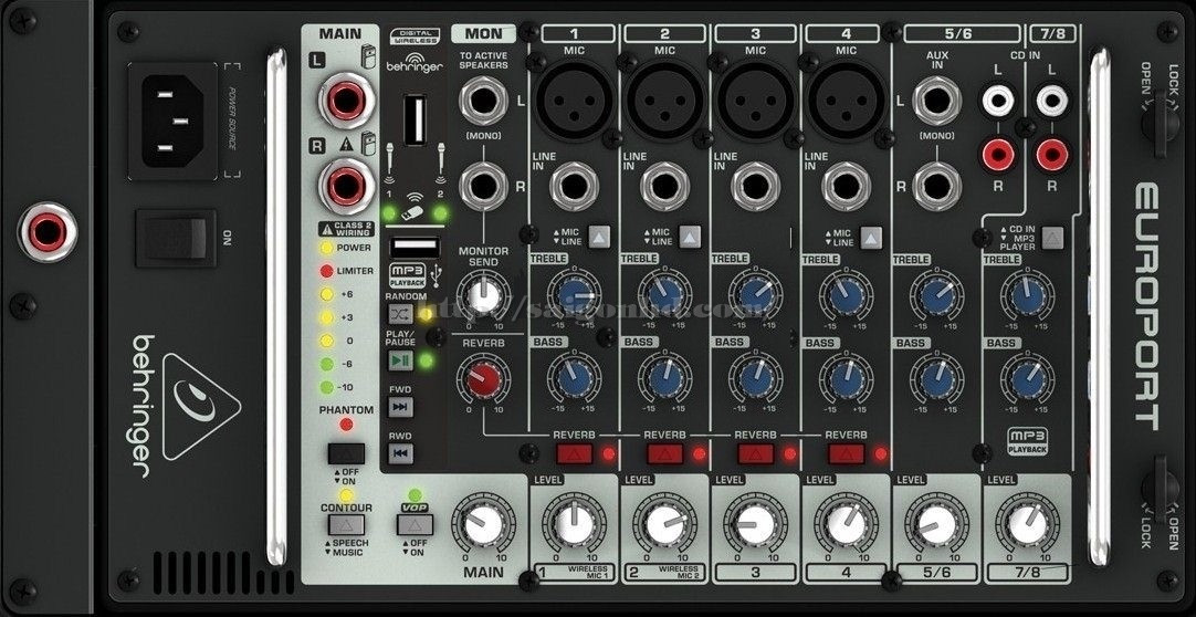 BEHRINGER EPS500 MP3 - kompaktowy zestaw nagłośnieniowy