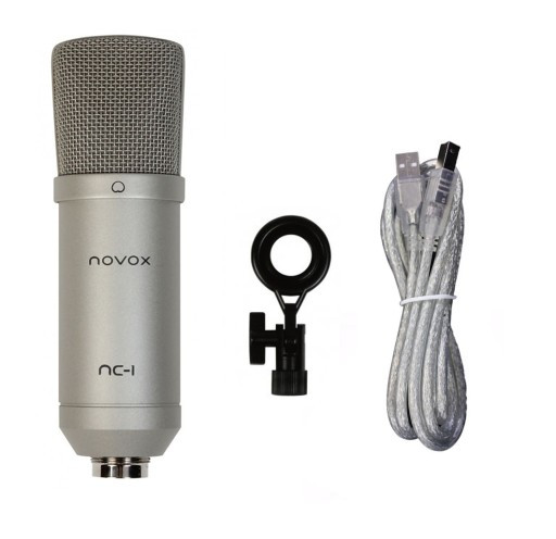 Novox NC-1 - mikrofon studyjny USB (srebrny)