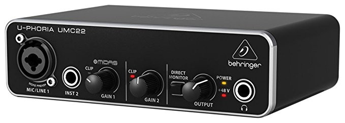 Behringer U-PHORIA UMC22 - interfejs audio USB