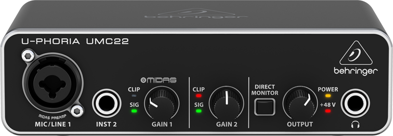 Behringer U-PHORIA UMC22 - interfejs audio USB