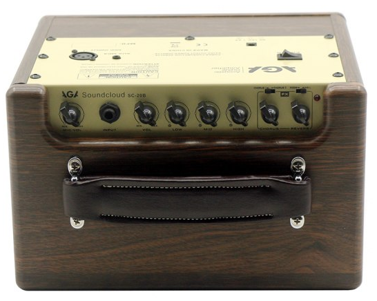 AGA SC20B - Wzmacniacz do gitary akustycznej z opcją baterii