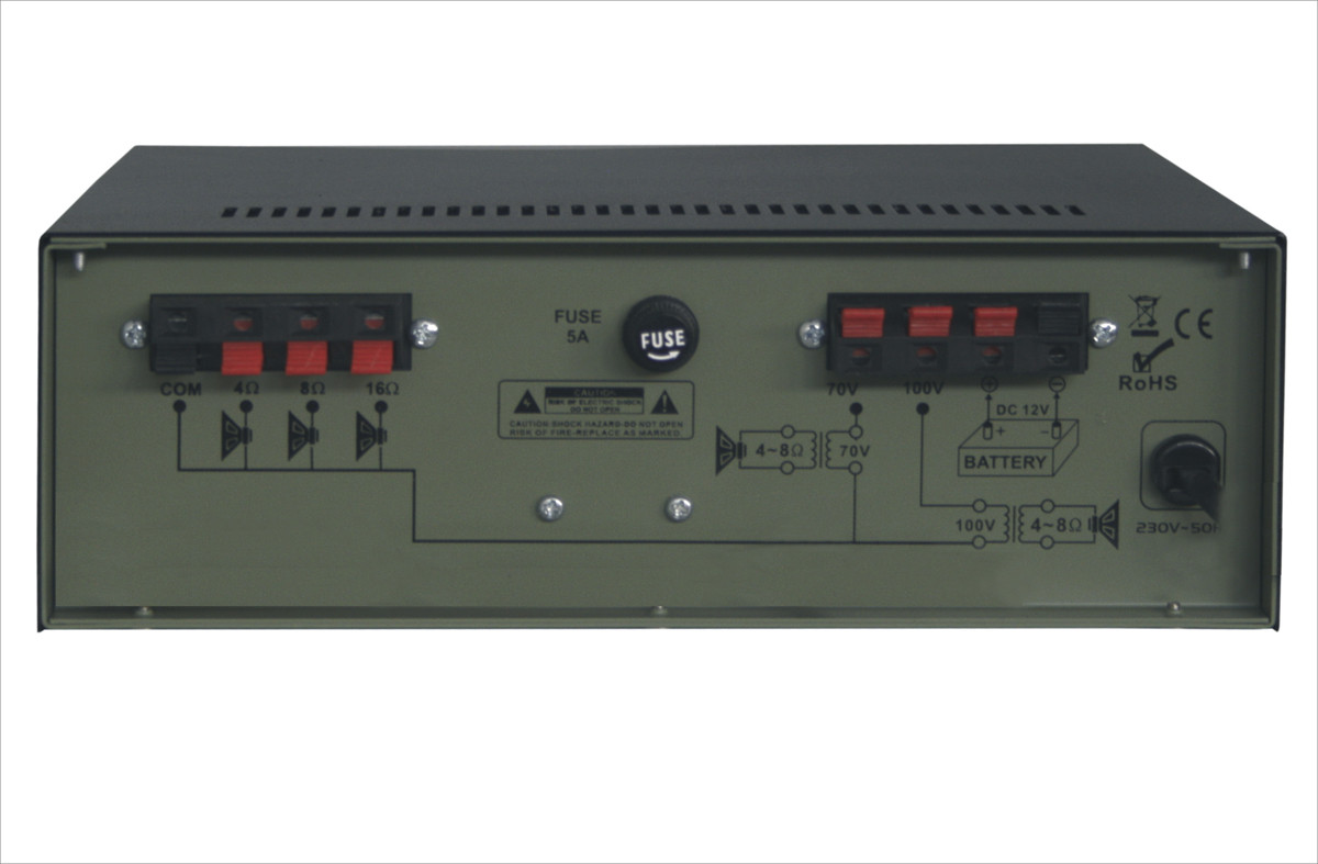 RH Sound PA450BE/MP3 - Wzmacniacz 100V