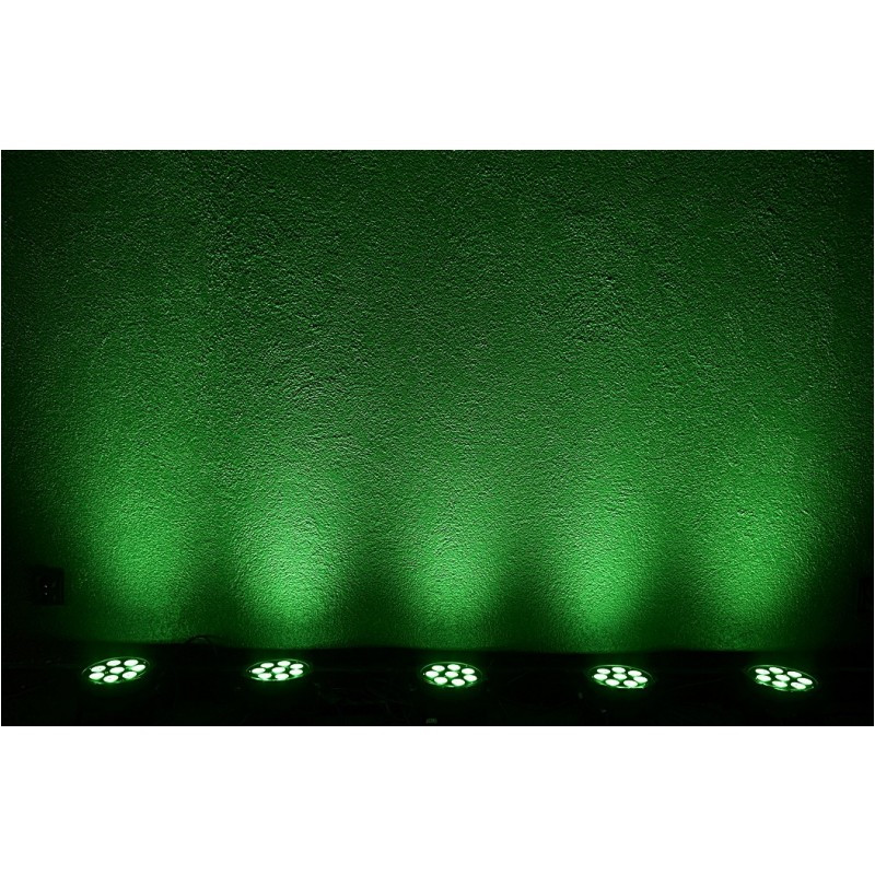 LIGHT4ME TRI PAR 8x9W RGB - Refletor PAR LED slim płaski czarny